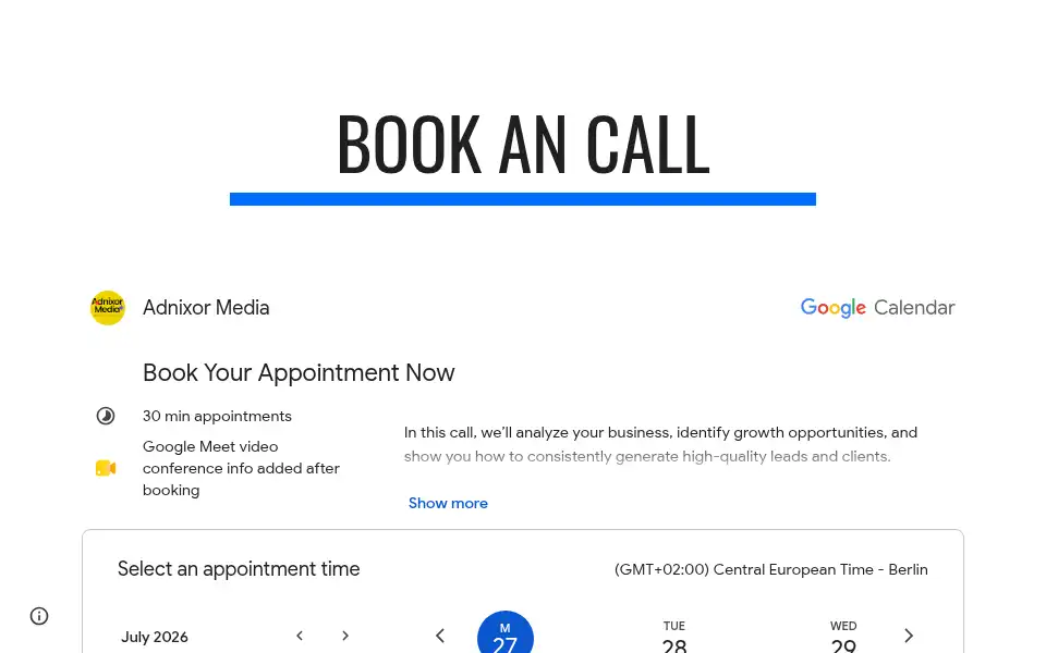 Screenshot of adnixor.com