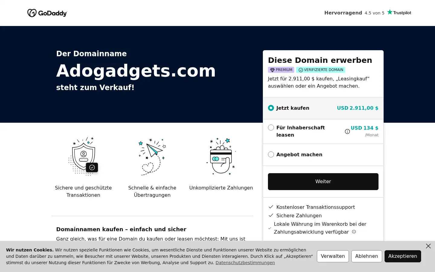 Screenshot of adogadgets.com