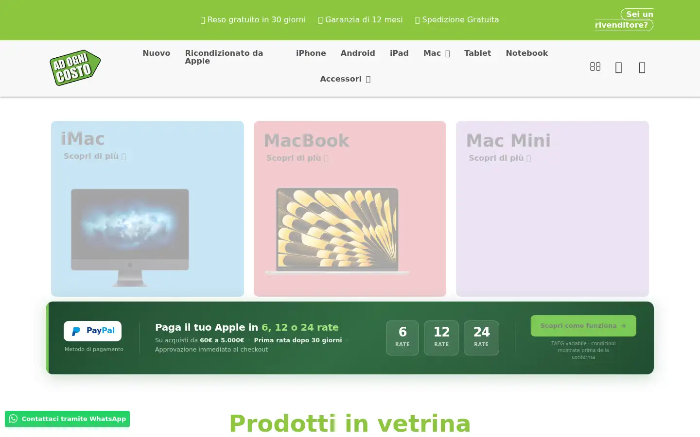 Screenshot of adognicosto.it