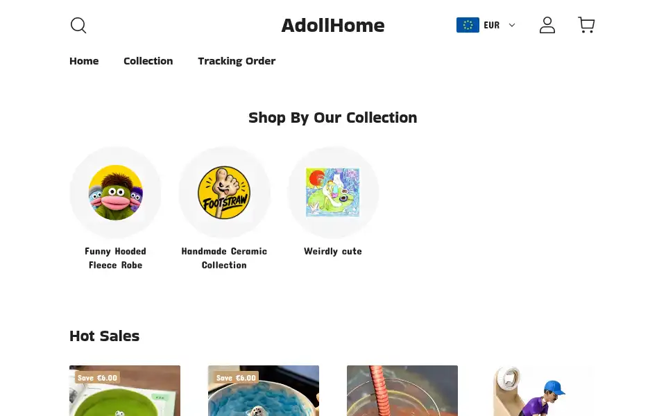 Screenshot of adollhome.com