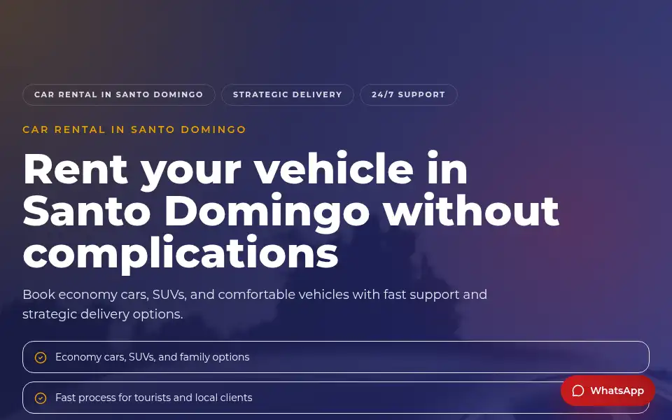 Screenshot of adonisrentacar.com