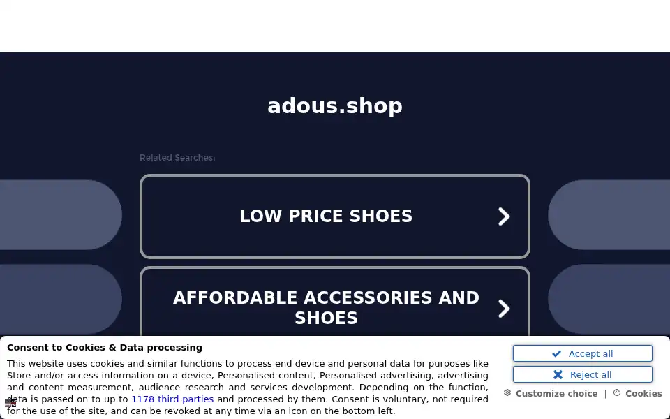 Screenshot of adous.shop