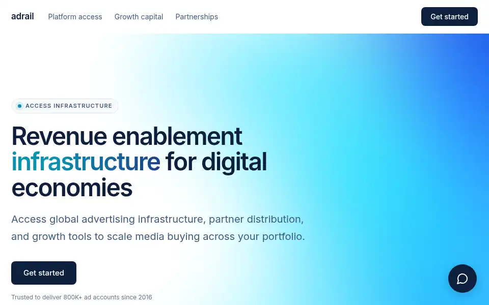 Screenshot of adrail.org