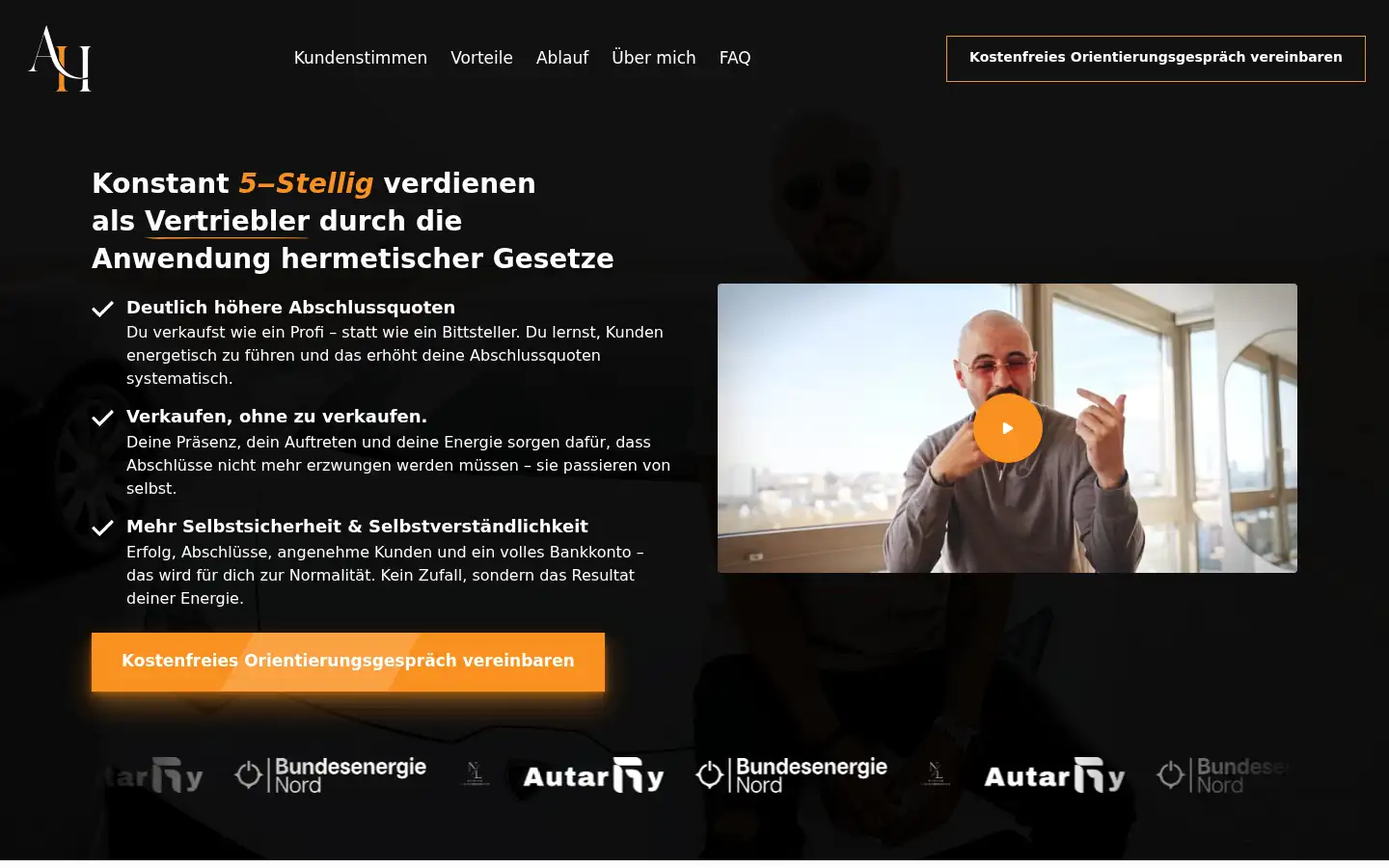 Screenshot of adrianharig.de