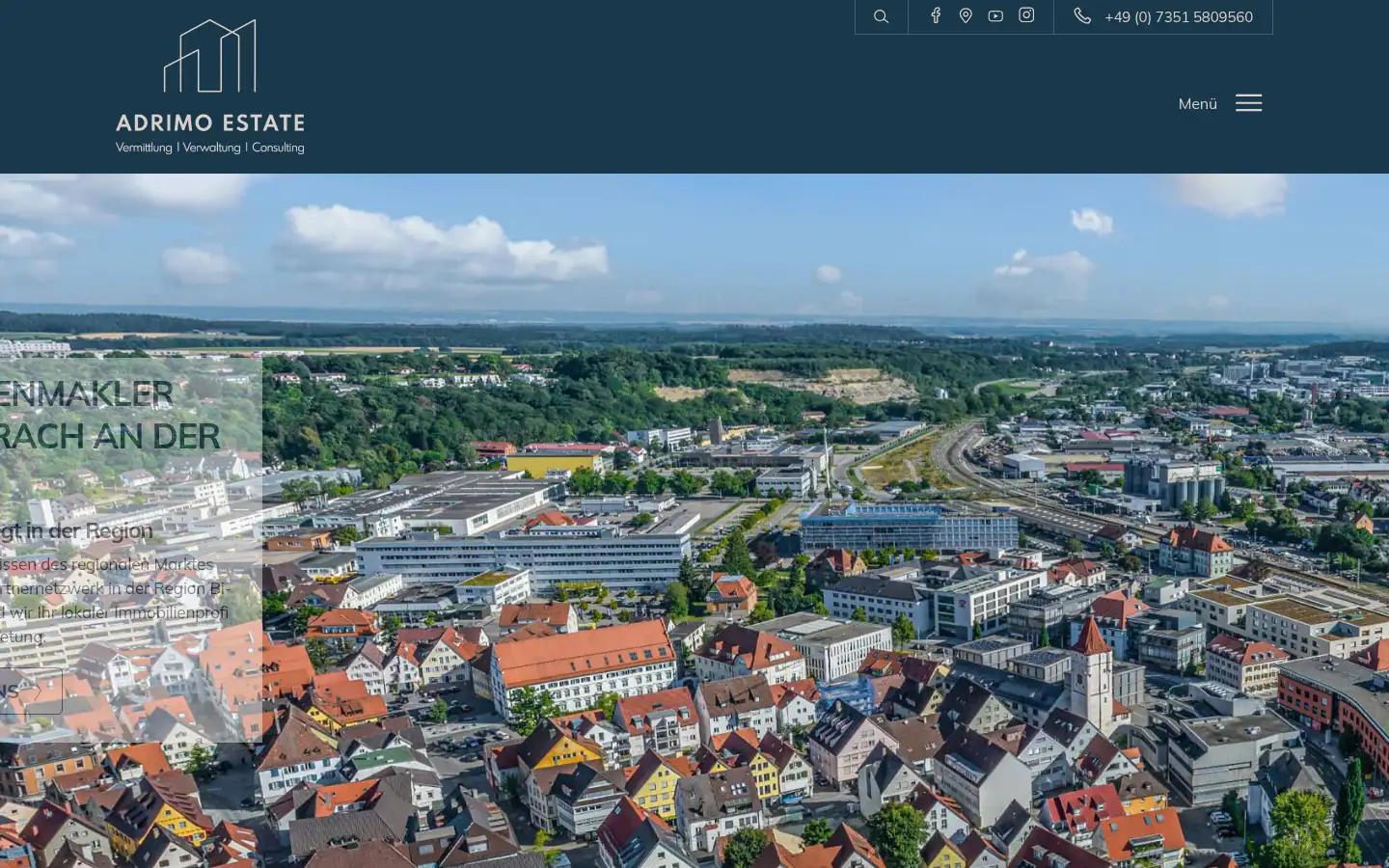 Screenshot of adrimo-estate.de
