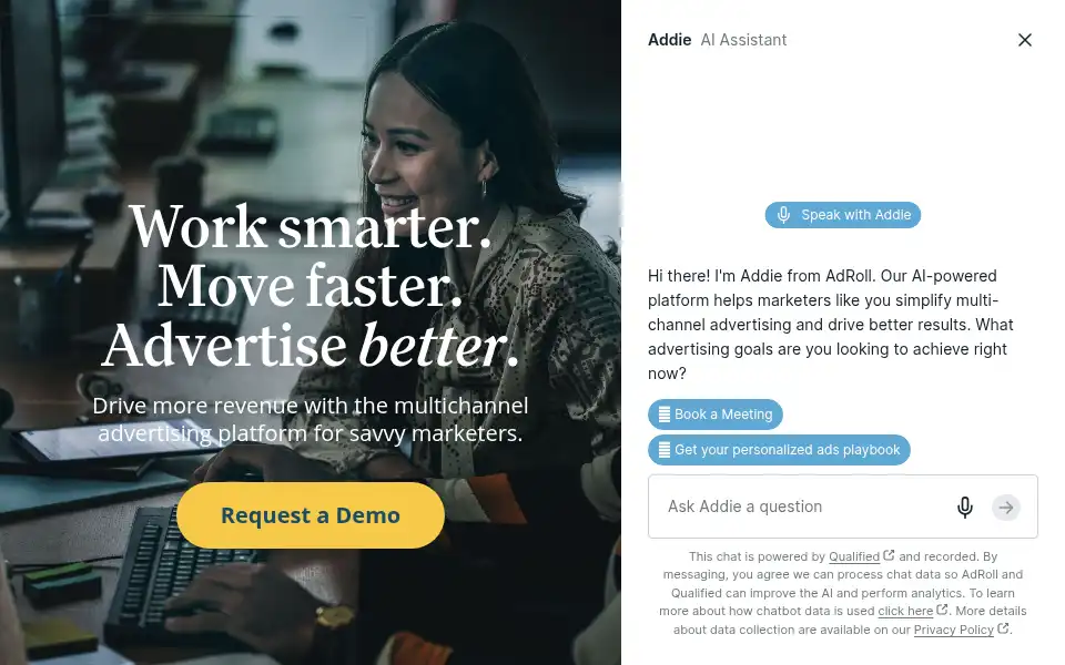 Screenshot of adroll.com