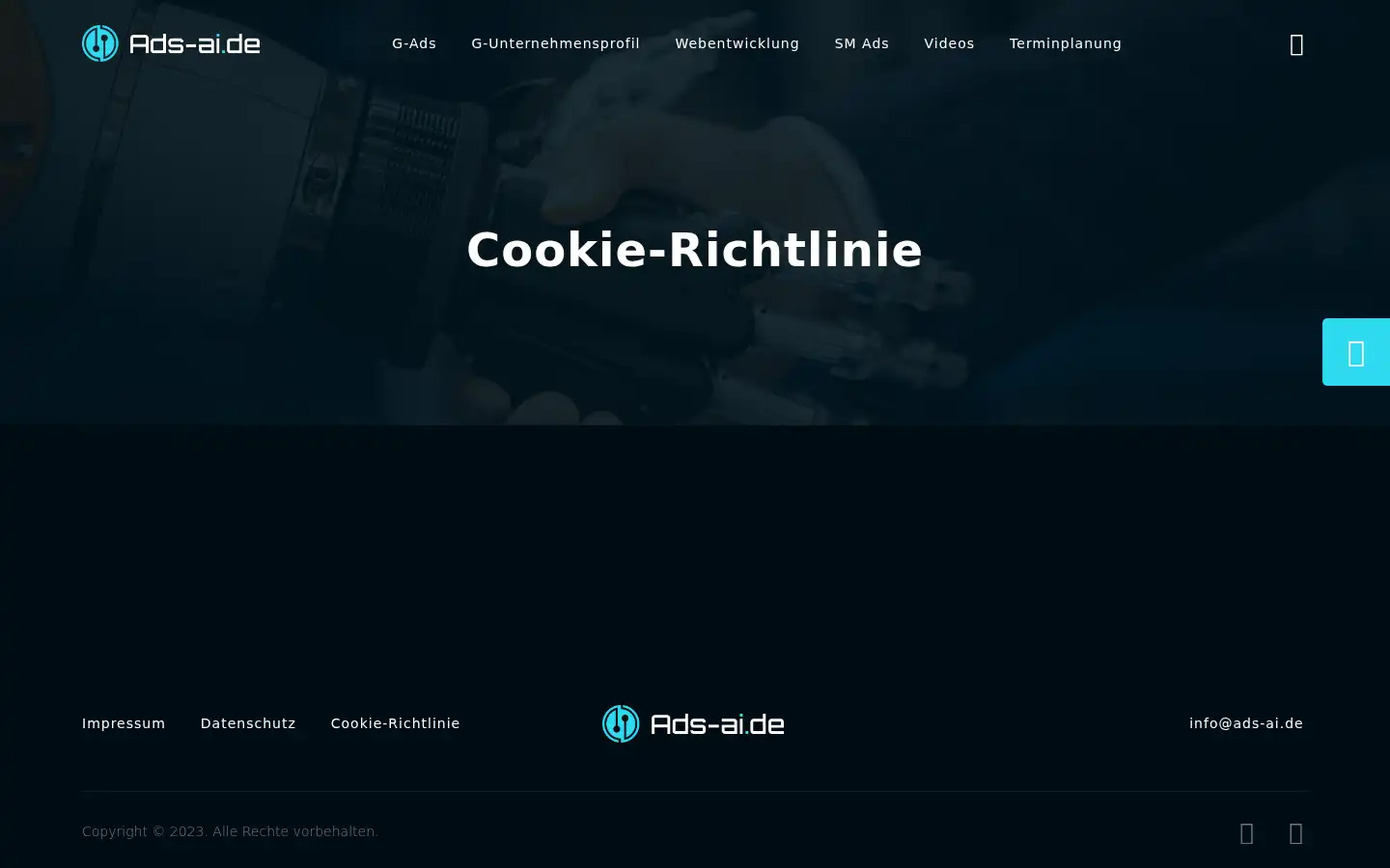 Screenshot of ads-ai.de