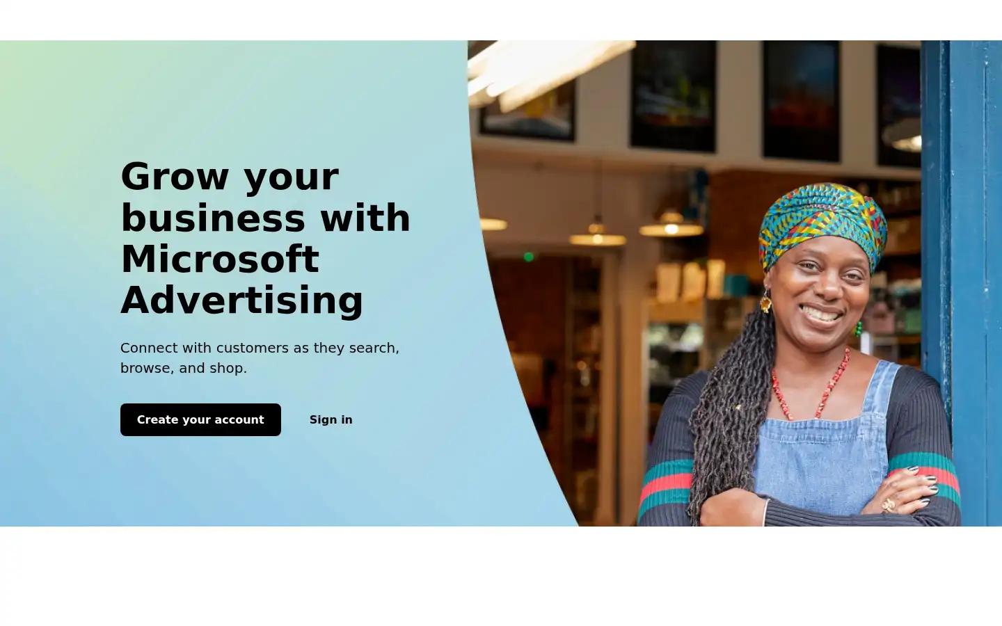 Screenshot of ads.microsoft.com