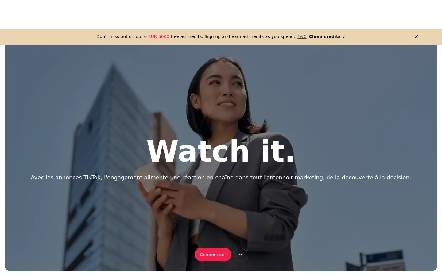 Screenshot of ads.tiktok.com