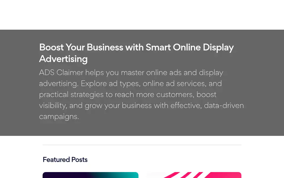 Screenshot of adsclaimer.com
