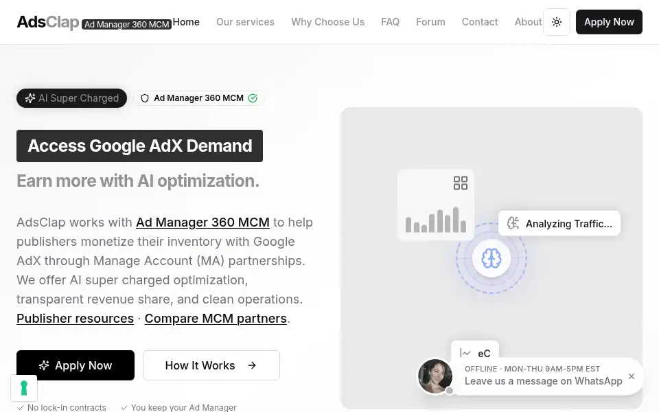 Screenshot of adsclap.com
