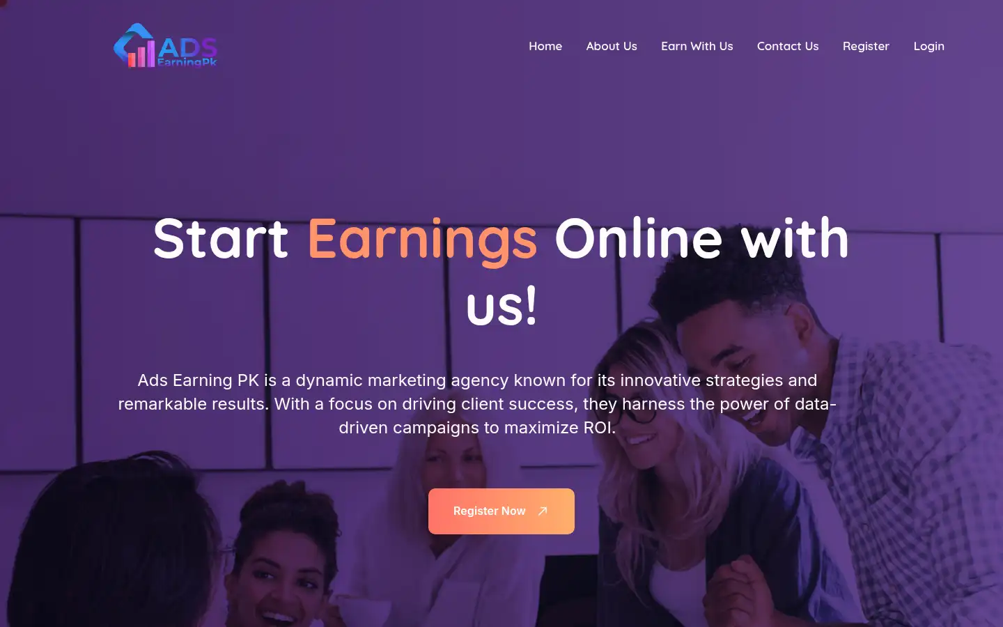 Screenshot of adsearningpk.com