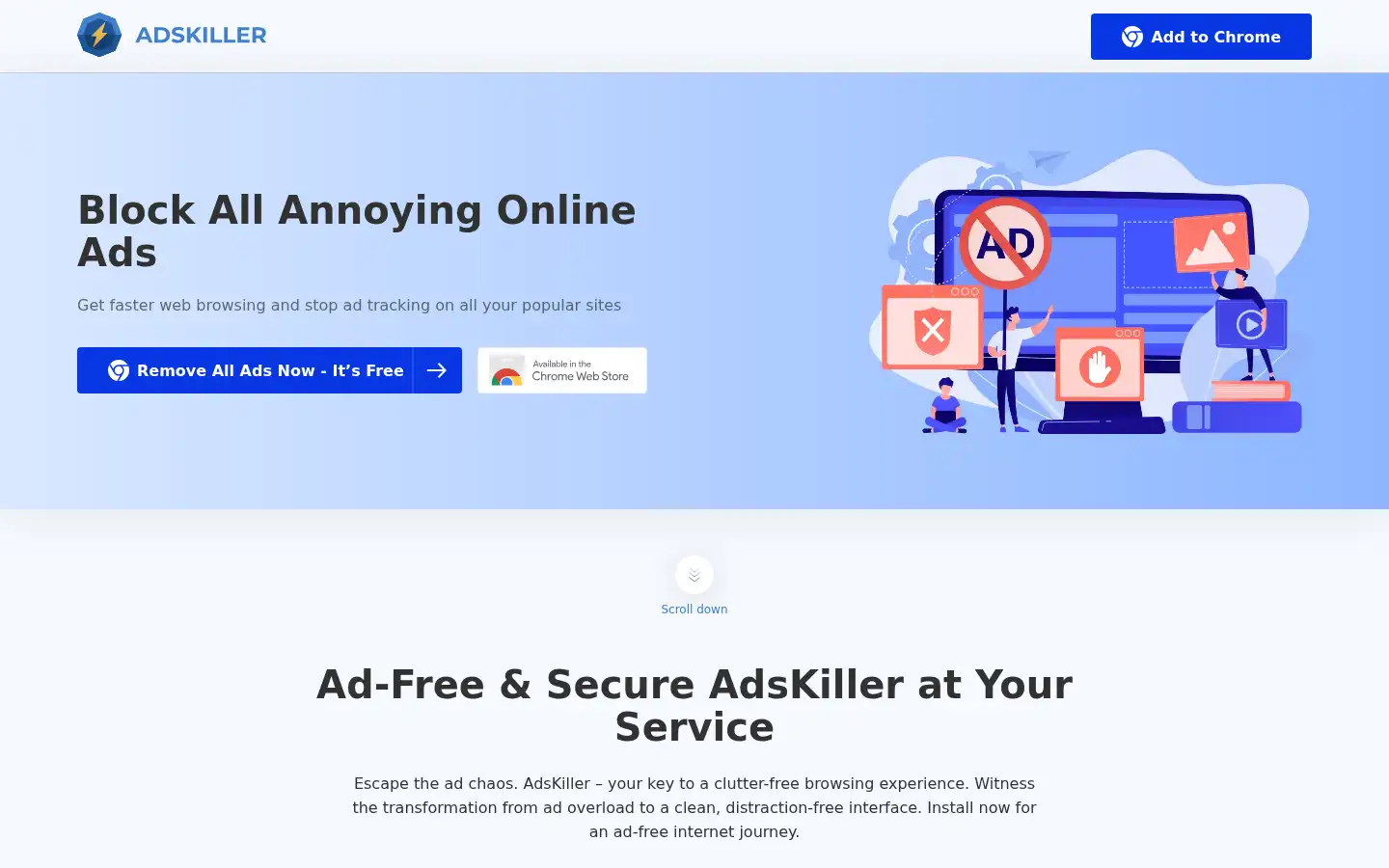 Screenshot of adskiller.com