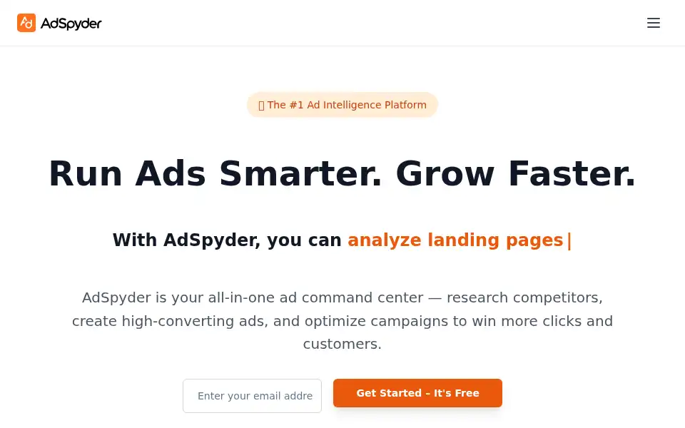 Screenshot of adspyder.io