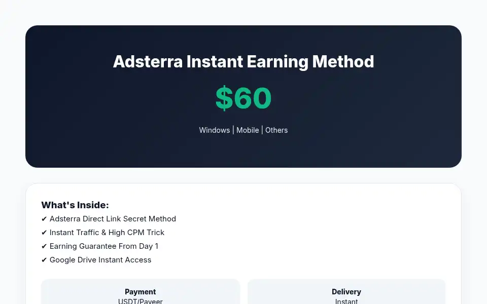 Screenshot of adsterra.store