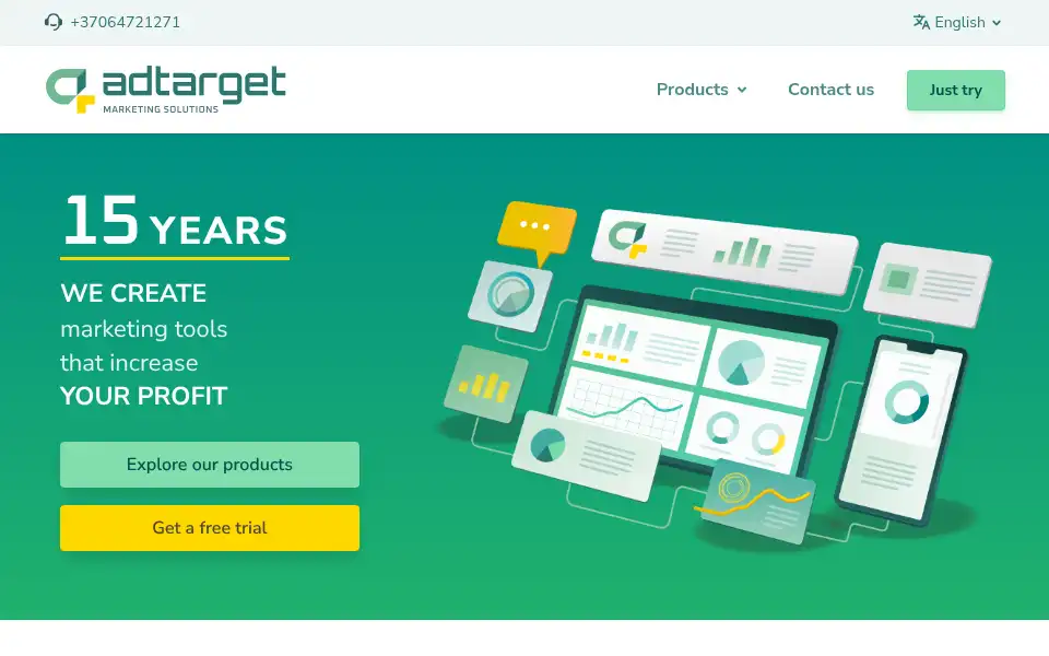 Screenshot of adtarget.me