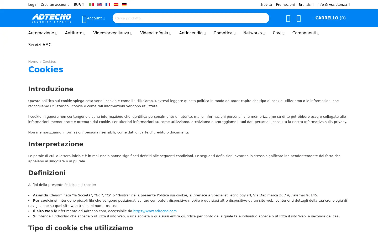Screenshot of adtecno.com
