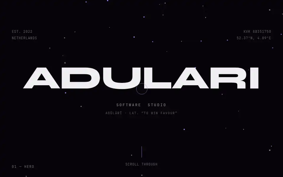 Screenshot of adulari.dev