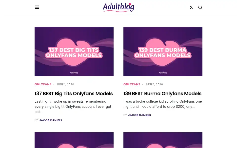 Screenshot of adultblog.io