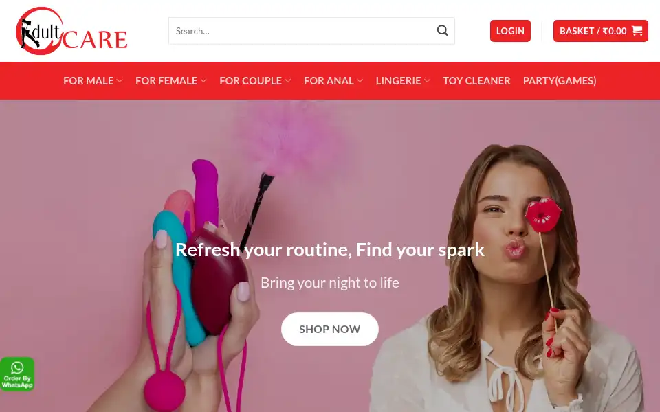 Screenshot of adultcare.in