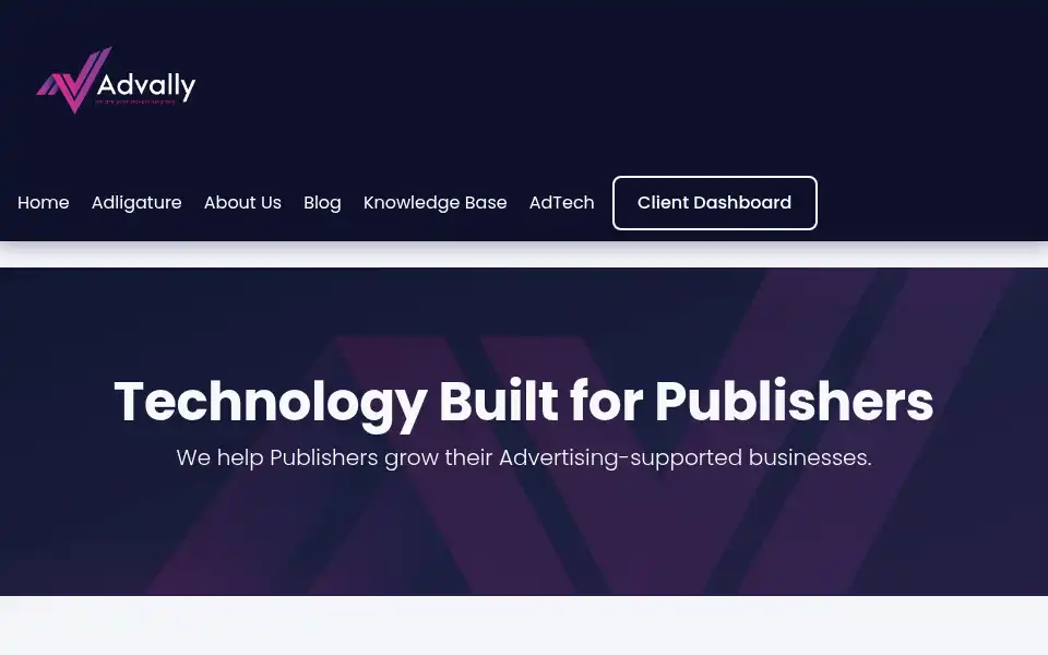 Screenshot of advally.com