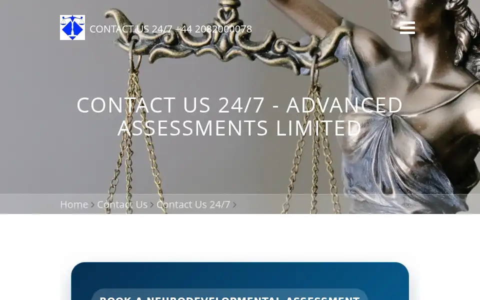 Screenshot of advancedassessments.co.uk