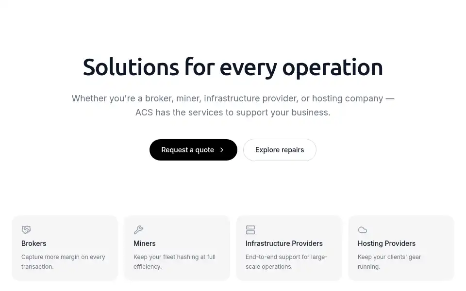 Screenshot of advancedcryptoservices.com