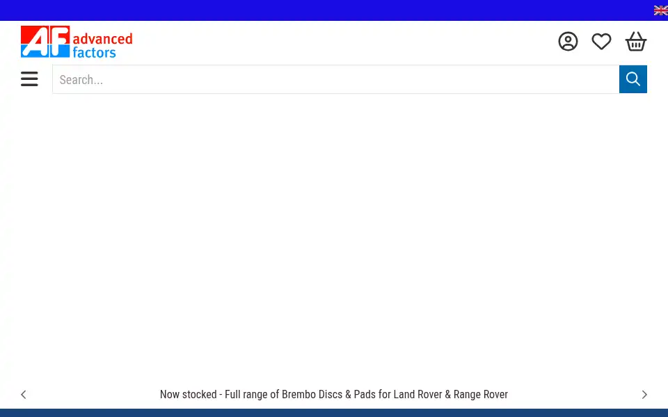 Screenshot of advancedfactors.co.uk