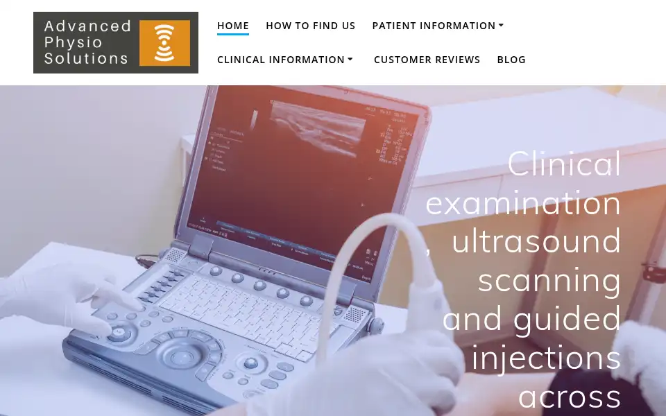 Screenshot of advancedphysiosolutions.co.uk