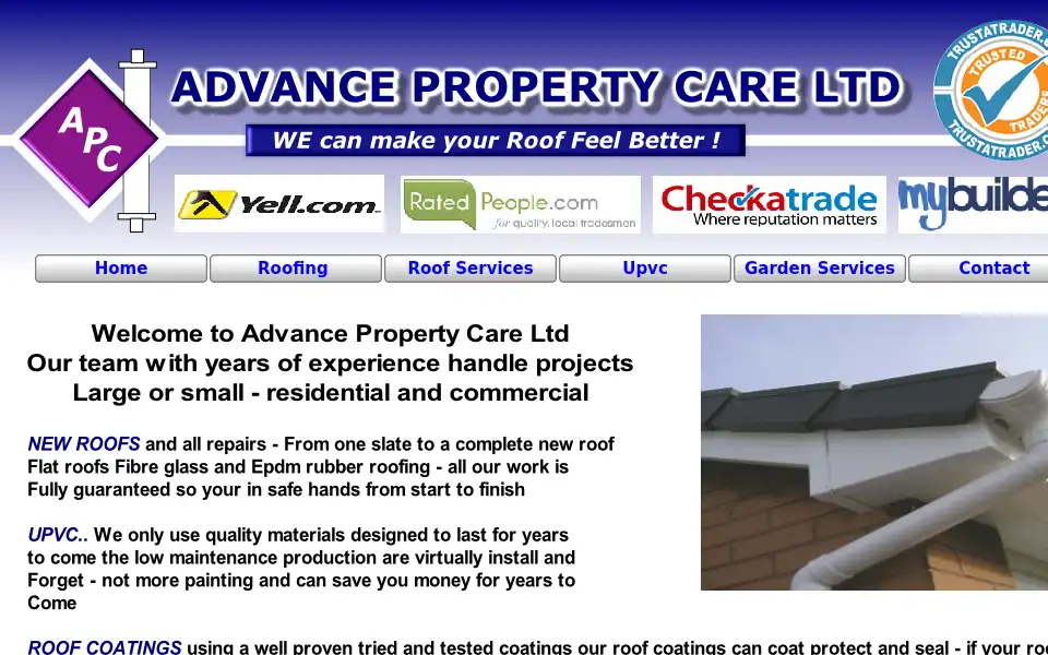 Screenshot of advancepropertycareltd.com