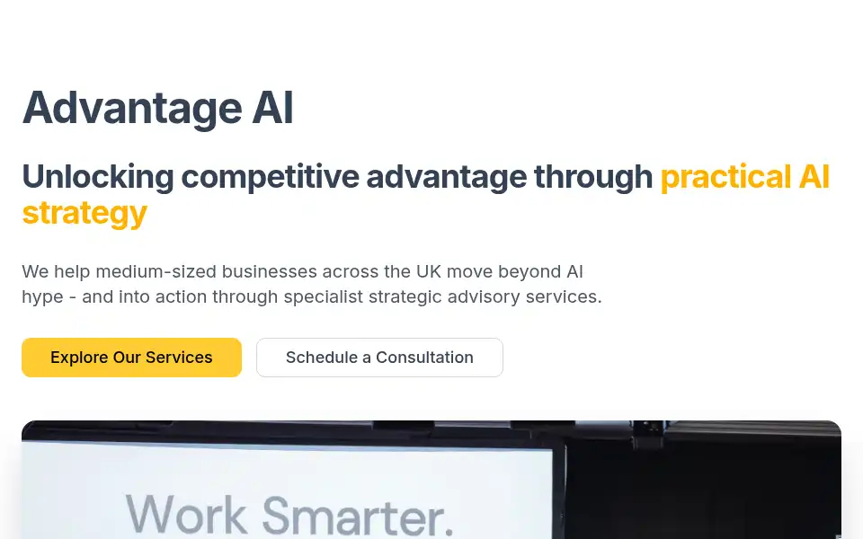 Screenshot of advantageai.online