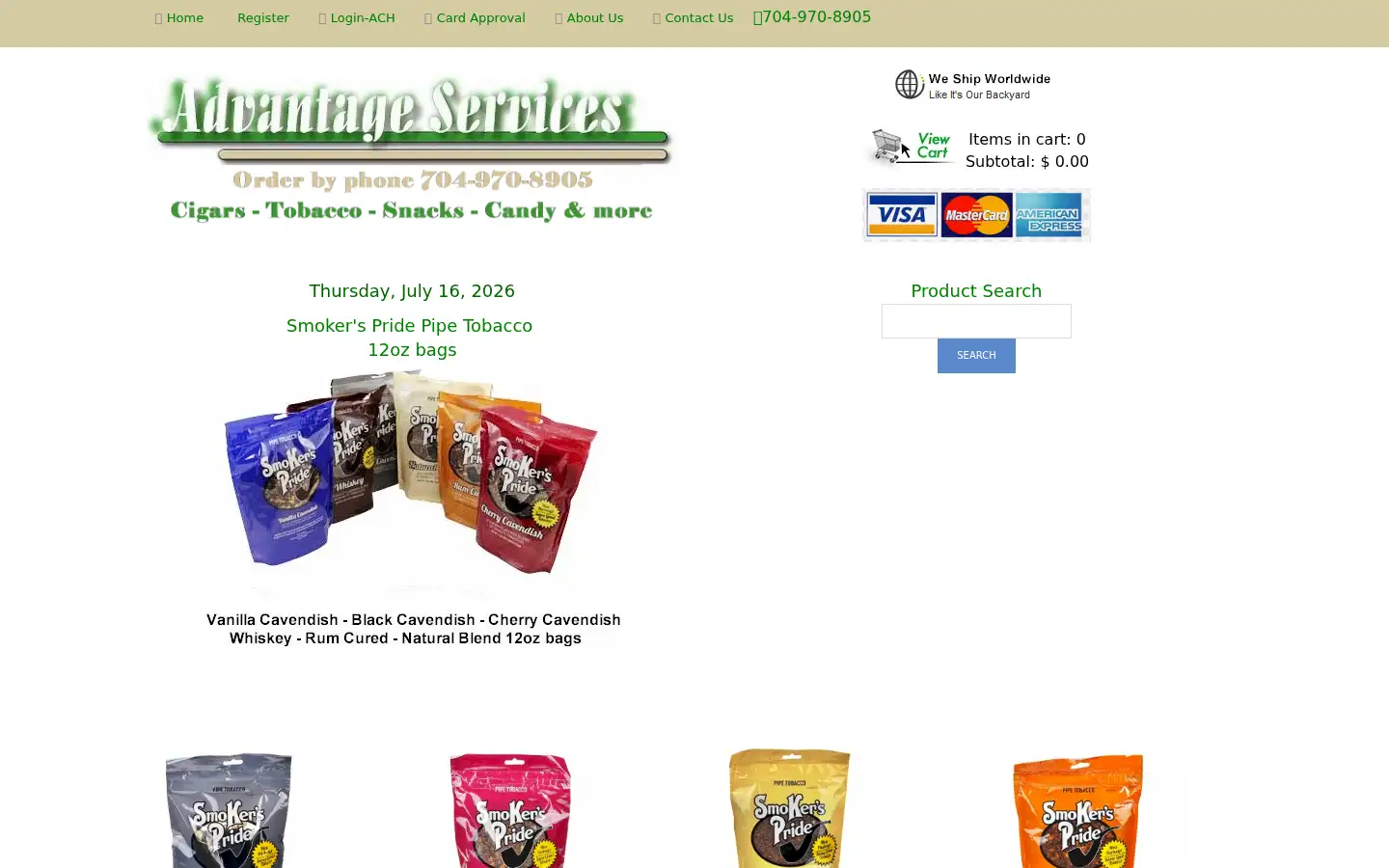 Screenshot of advantageservice.net
