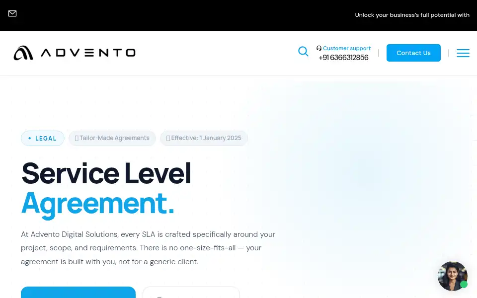 Screenshot of advento.in