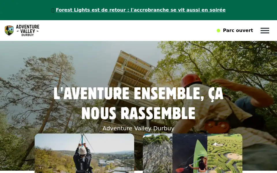 Screenshot of adventure-valley.be