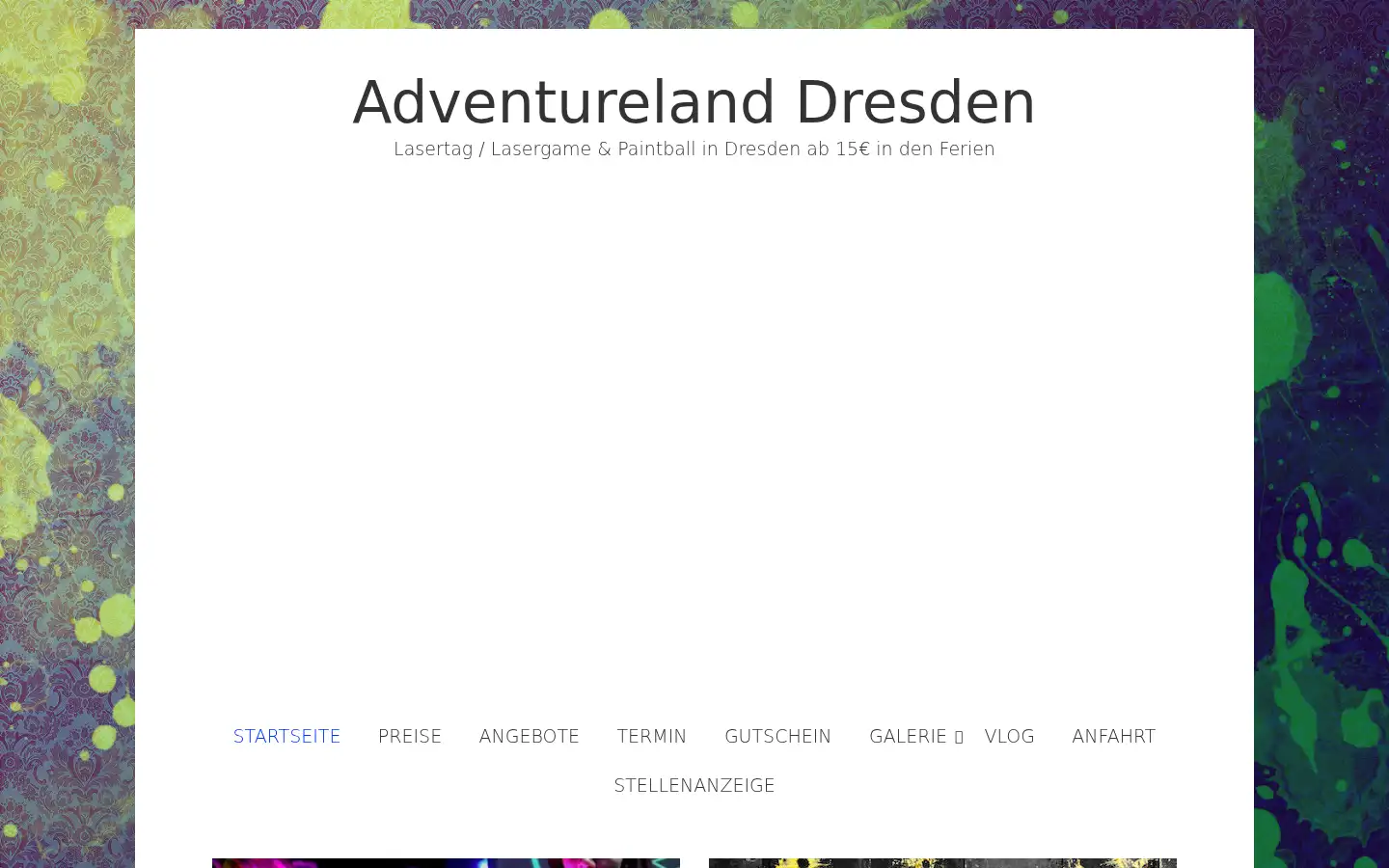 Screenshot of adventureland-dresden.de