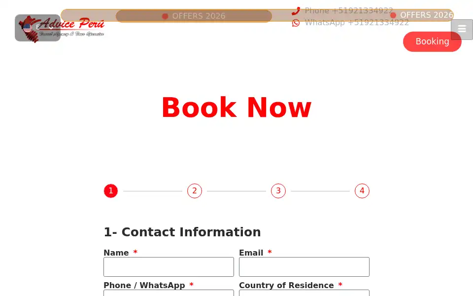Screenshot of adviceperu.com
