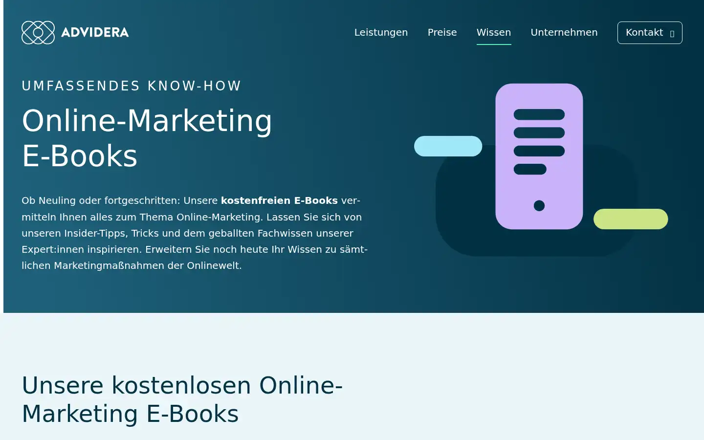 Screenshot of advidera.com