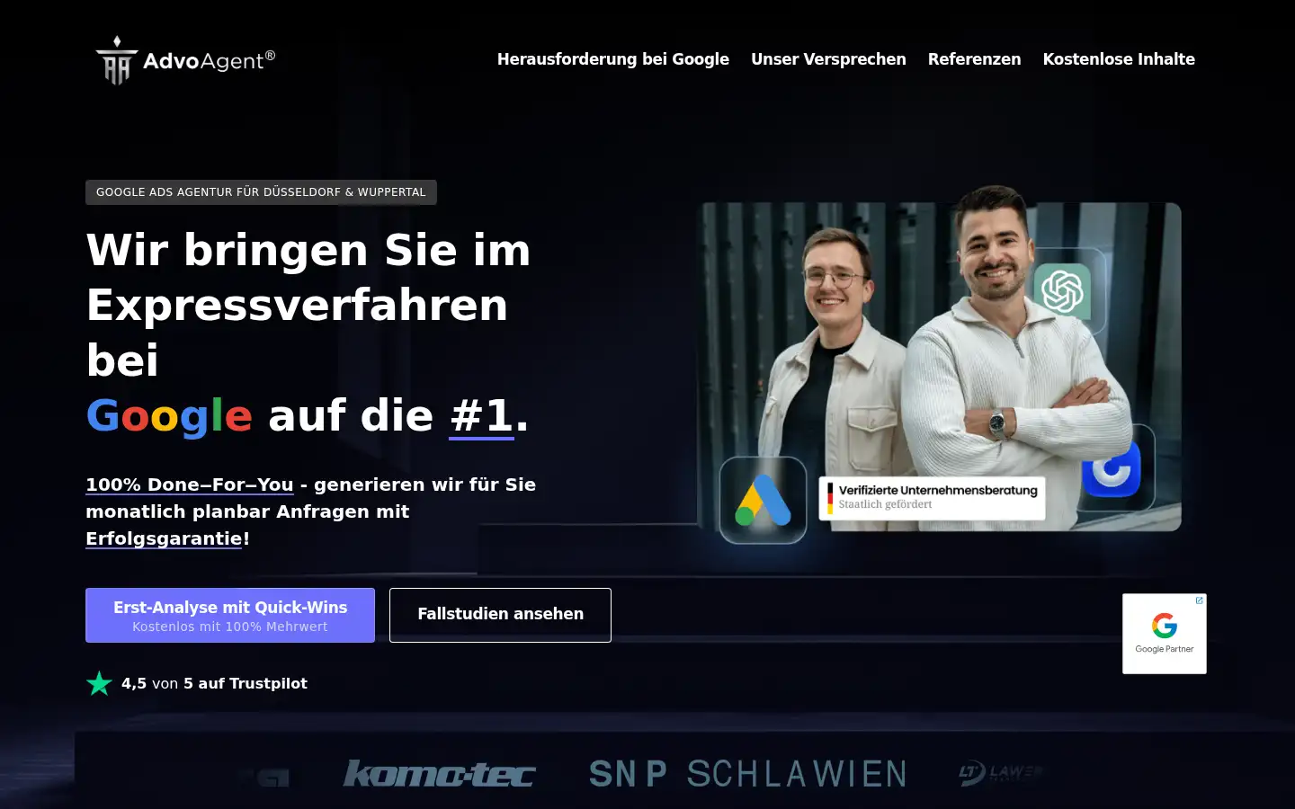 Screenshot of advoagent.com