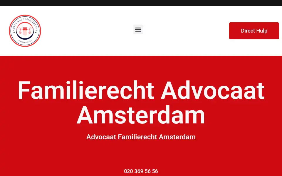 Screenshot of advocaatfamilierechtamsterdam.com