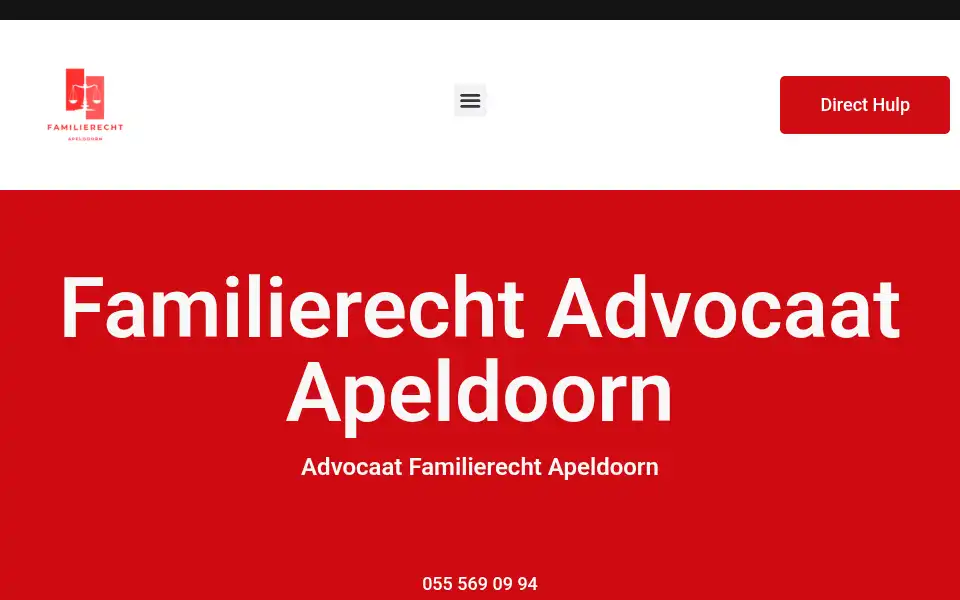 Screenshot of advocaatfamilierechtapeldoorn.com