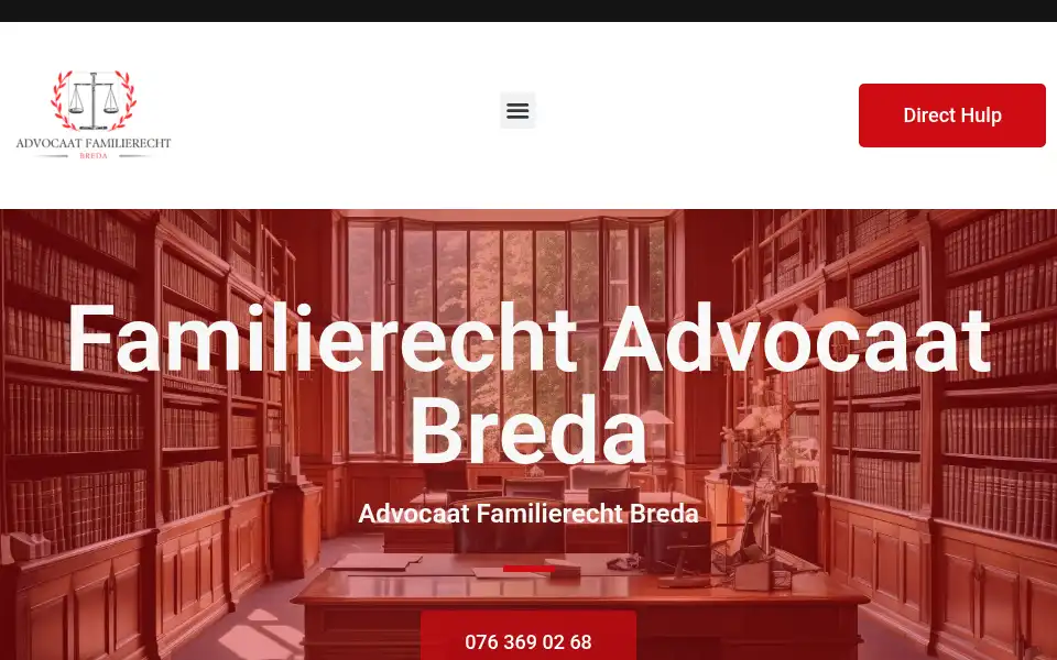 Screenshot of advocaatfamilierechtbreda.com