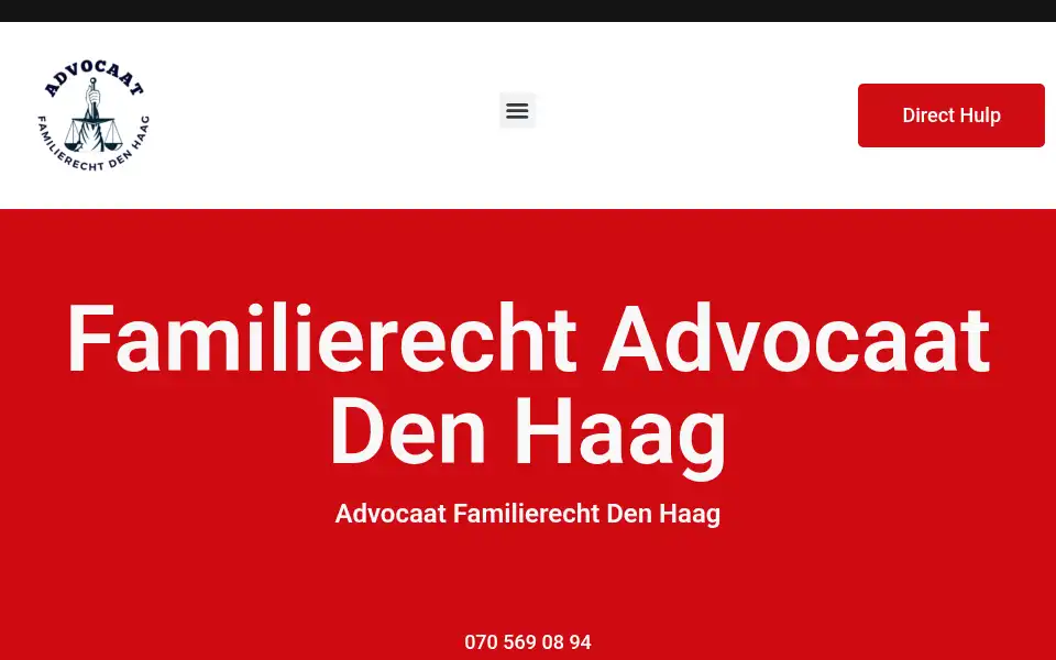 Screenshot of advocaatfamilierechtdenhaag.com