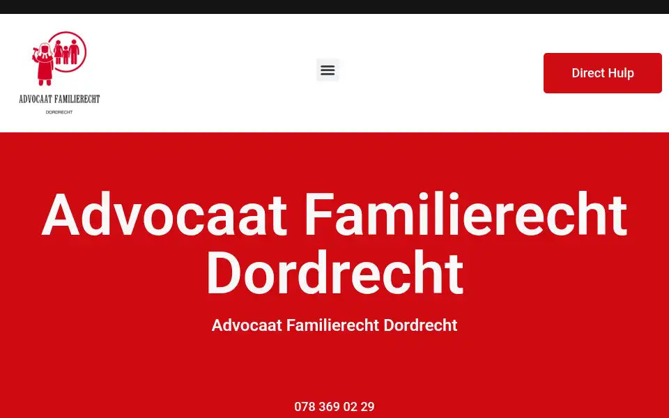 Screenshot of advocaatfamilierechtdordrecht.com
