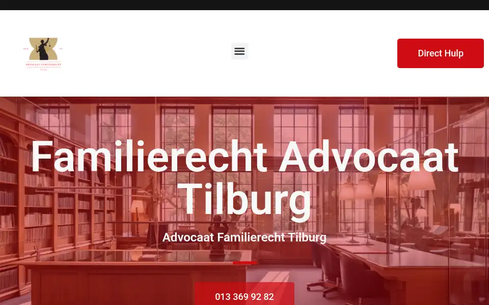 Screenshot of advocaatfamilierechttilburg.com