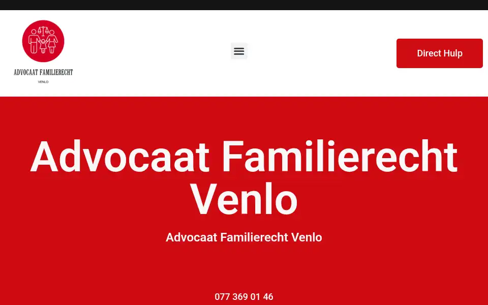 Screenshot of advocaatfamilierechtvenlo.com