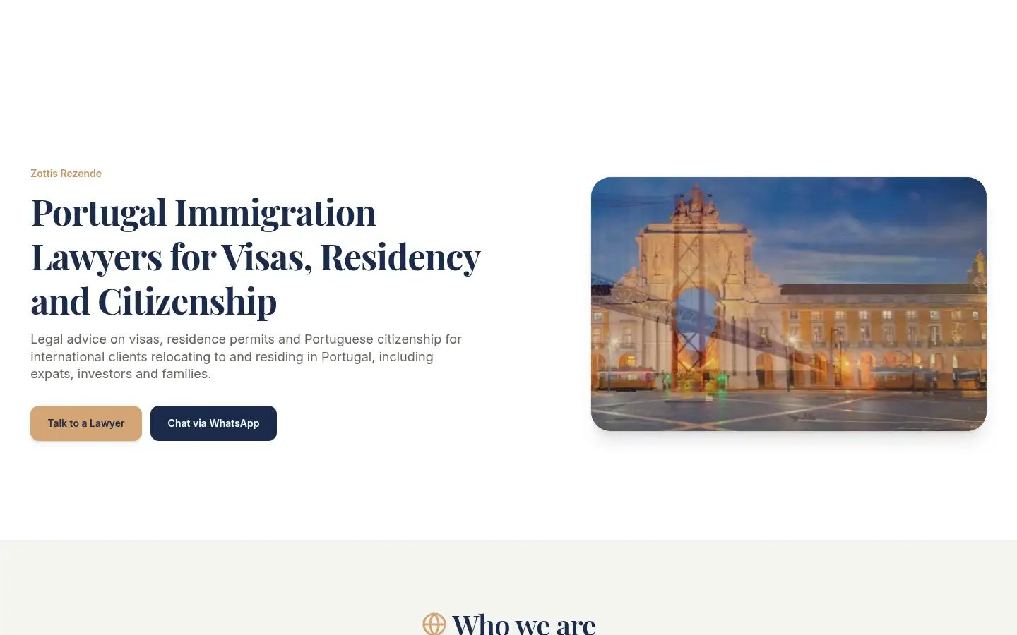 Screenshot of advogadoszr.com