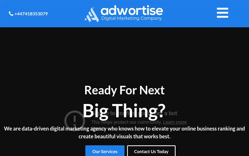 Screenshot of adwortise.com