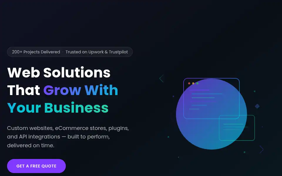 Screenshot of adzbyte.com