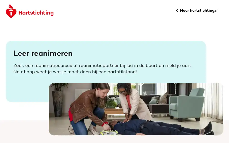 Screenshot of aedhelden.nl