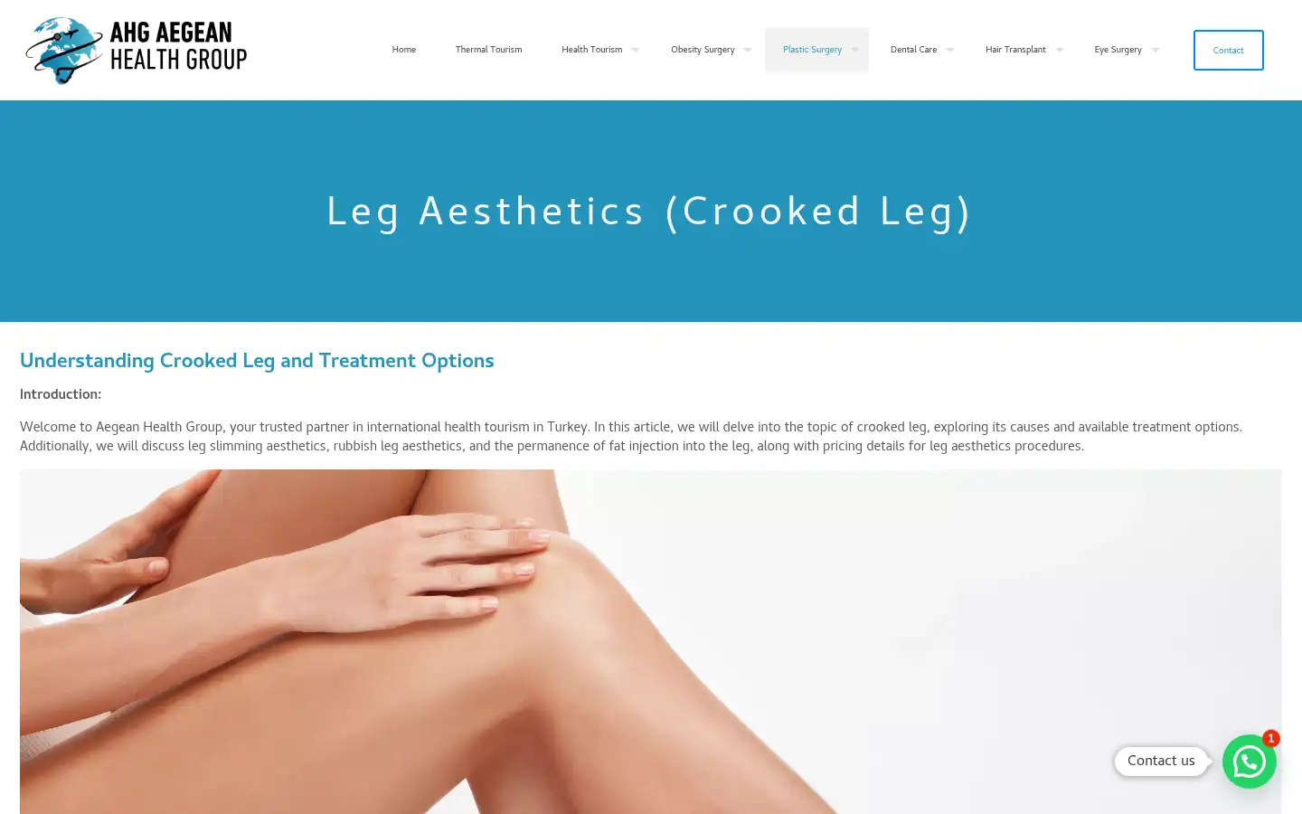 Screenshot of aegeanhealthgroup.com